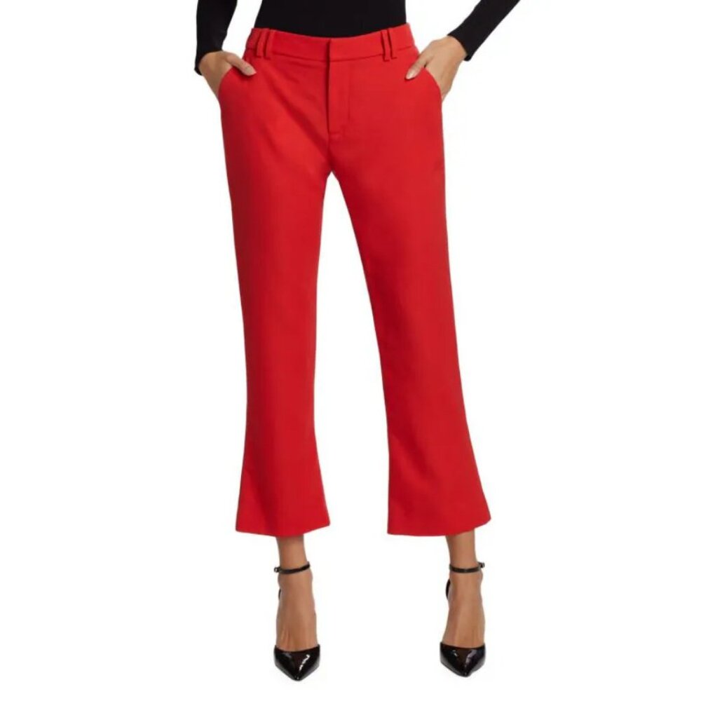 NEW Balmain Size 38 (US 6) GDP Wool Bootcut Trousers - Rouge